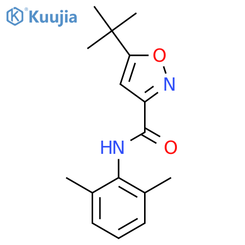 3-Isoxazolecarboxamide,5-(1,1-dimethylethyl)-N-(2,6-dimethylphenyl)- structure