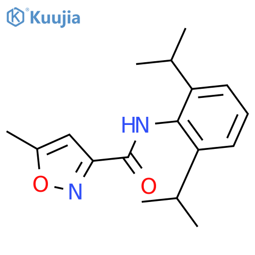 3-Isoxazolecarboxamide,N-[2,6-bis(1-methylethyl)phenyl]-5-methyl- structure
