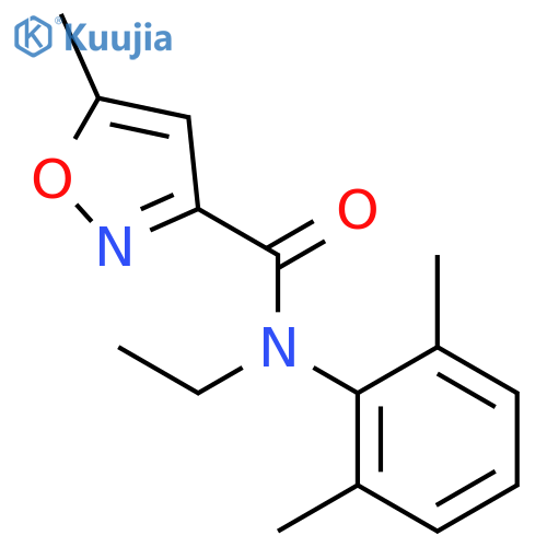 3-Isoxazolecarboxamide,N-(2,6-dimethylphenyl)-N-ethyl-5-methyl- structure