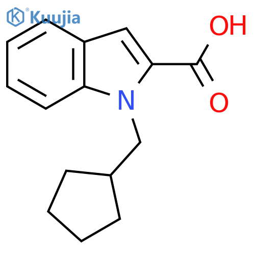 1-(Cyclopentylmethyl)-1H-indole-2-carboxylic acid structure