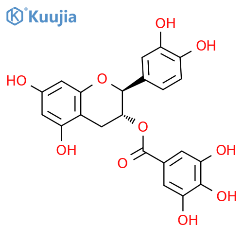 (-)-Catechin gallate structure