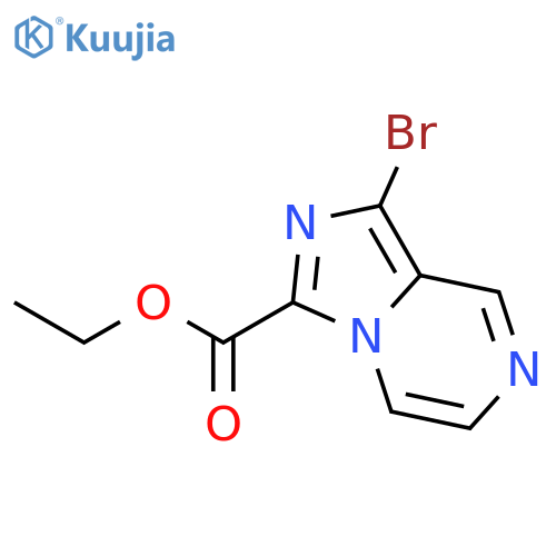Imidazo[1,5-a]pyrazine-3-carboxylic acid, 1-bromo-, ethyl ester structure