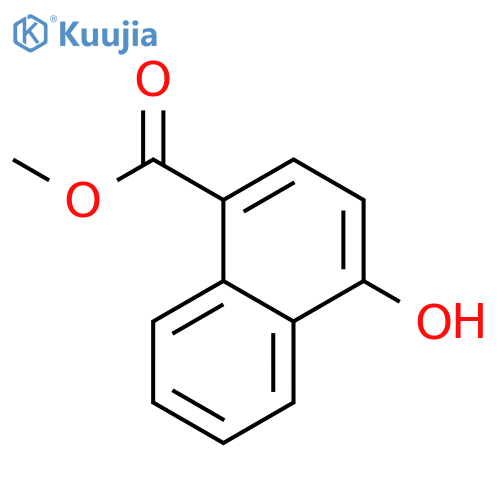 Methyl 4-hydroxy-1-naphthoate structure