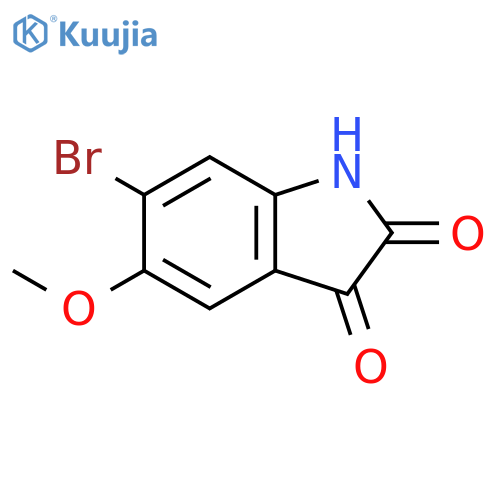 6-broMo-5-Methoxyindoline-2,3-dione structure