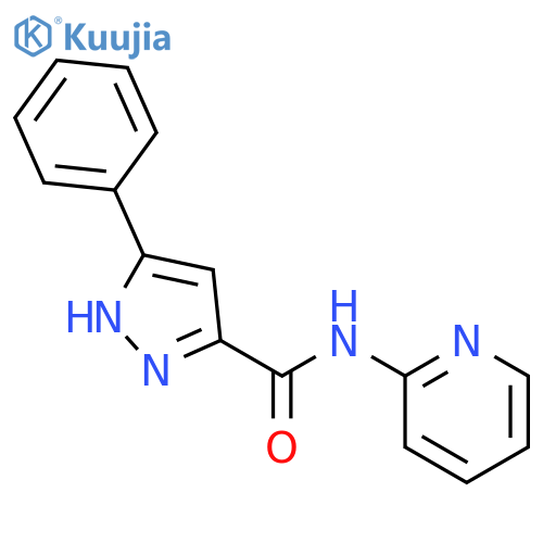 1H-Pyrazole-3-carboxamide,5-phenyl-N-2-pyridinyl- structure