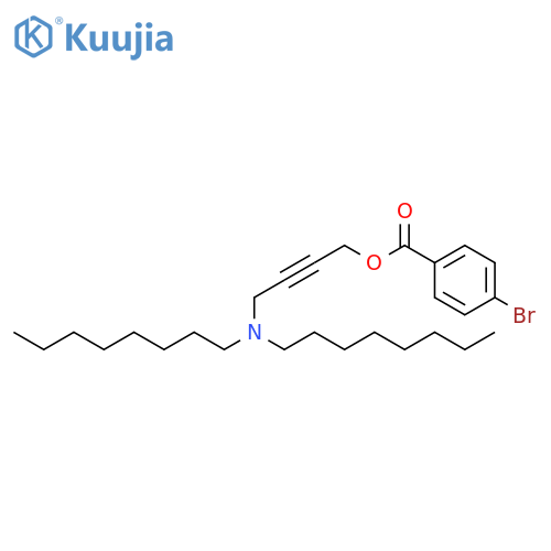 Benzoic acid, 4-bromo-,4-(dioctylamino)-2-butyn-1-yl ester structure