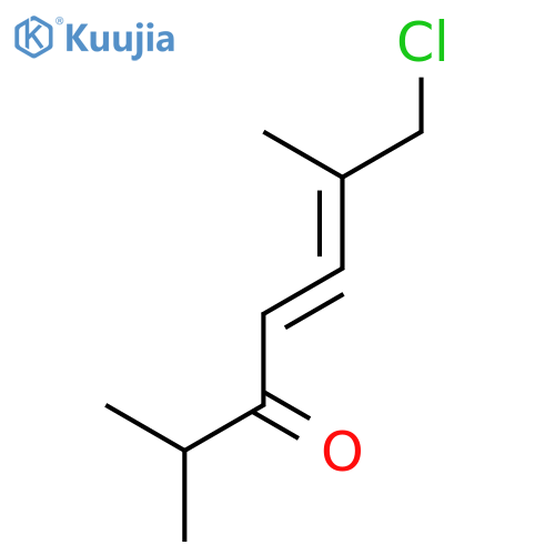 4,5-Heptadien-3-one, 7-chloro-2,6-dimethyl- structure