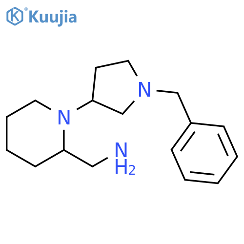 2-Piperidinemethanamine, 1-[1-(phenylmethyl)-3-pyrrolidinyl]- structure