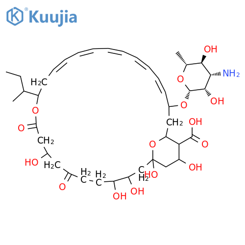 12,31-Dioxabicyclo[25.3.1]hentriaconta-15,17,19,21,23-pentaene-28-carboxylicacid, 25-[(3-amino-3,6-dideoxy-b-D-mannopyranosyl)oxy]-1,3,4,9,29-pentahydroxy-13-(1-methylpropyl)-7,11-dioxo-(9CI) structure