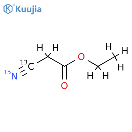 Ethyl 2-Cyanoacetate-13C 15N structure
