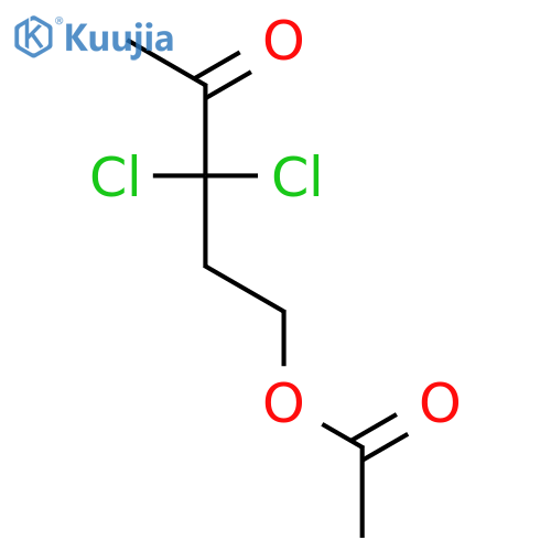 2-Pentanone, 5-(acetyloxy)-3,3-dichloro- structure