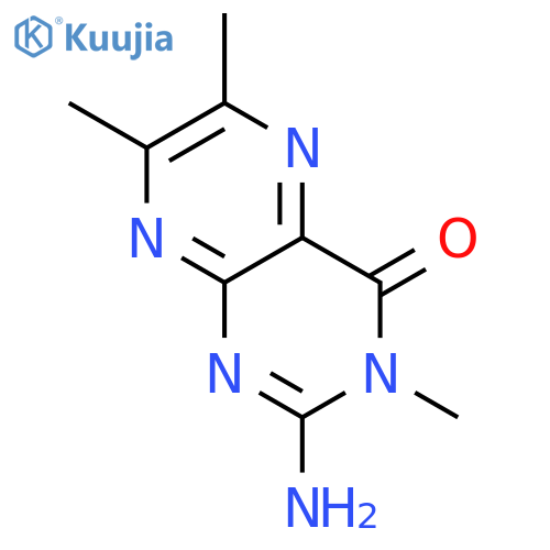 4(3H)-Pteridinone, 2-amino-3,6,7-trimethyl- structure
