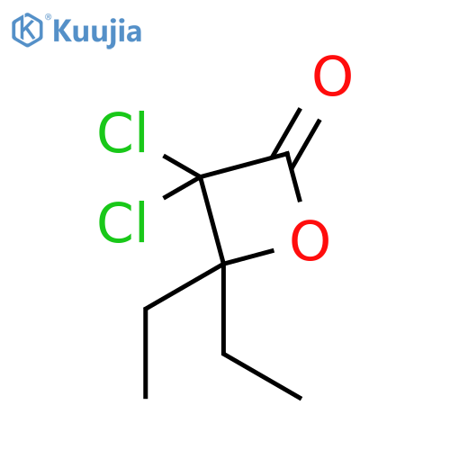 3,3-Dichloro-4,4-diethyloxetan-2-one structure