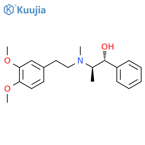(-)-(1R,2R)-N-(3,4-dimethoxyphenethyl)pseudoephedrine structure