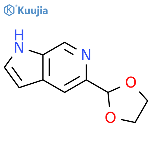 5-(1,3-dioxolan-2-yl)-1H-pyrrolo[2,3-c]pyridine structure