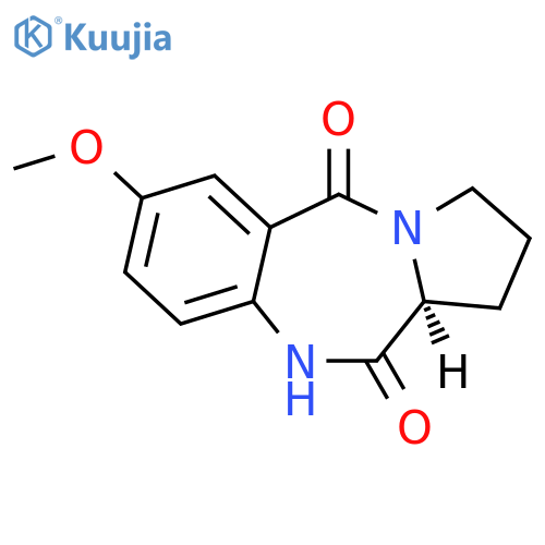 (S)-7-methoxy-2,3-dihydro-1H-
benzo[e]pyrrolo[1,2-a][1,4]diazepine-5,11(10H,11aH)-dione structure