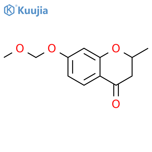 4H-1-Benzopyran-4-one, 2,3-dihydro-7-(methoxymethoxy)-2-methyl- structure