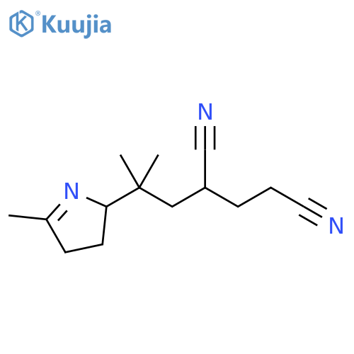 Pentanedinitrile,2-[2-(3,4-dihydro-5-methyl-2H-pyrrol-2-yl)-2-methylpropyl]- structure