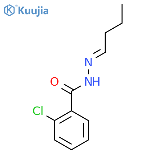 N'-(1E)-butylidene-2-chlorobenzohydrazide structure