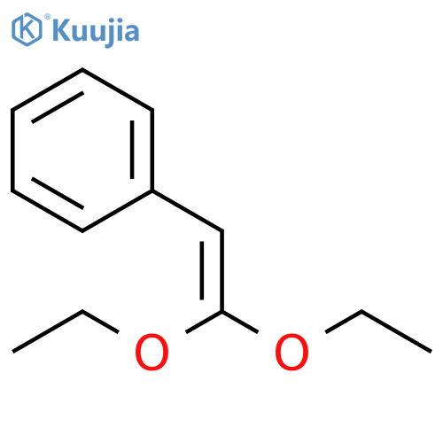 Benzene, (2,2-diethoxyethenyl)- structure