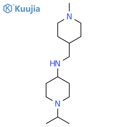 N-(1-methylpiperidin-4-yl)methyl-1-(propan-2-yl)piperidin-4-amine structure
