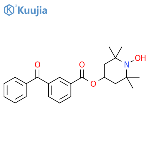 1-Piperidinyloxy, 4-[(3-benzoylbenzoyl)oxy]-2,2,6,6-tetramethyl- structure