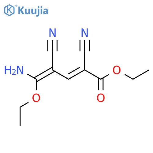 2,4-Pentadienoic acid, 5-amino-2,4-dicyano-5-ethoxy-, ethyl ester, (2E,4E)- structure