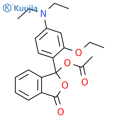 1(3H)-Isobenzofuranone,3-(acetyloxy)-3-[4-(diethylamino)-2-ethoxyphenyl]- structure