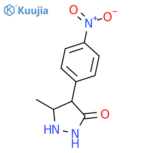 3-Pyrazolidinone,5-methyl-4-(4-nitrophenyl)- structure
