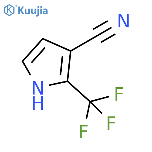 2-(trifluoromethyl)-1H-Pyrrole-3-carbonitrile structure