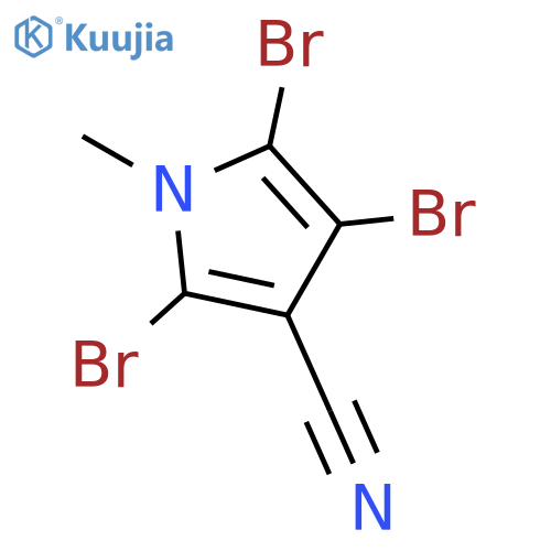 1H-Pyrrole-3-carbonitrile, 2,4,5-tribromo-1-methyl- structure