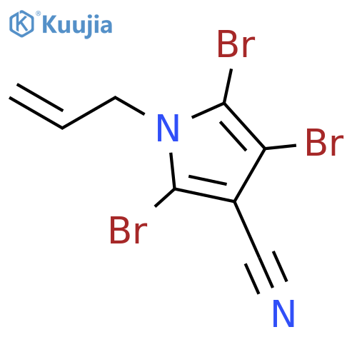 1H-Pyrrole-3-carbonitrile, 2,4,5-tribromo-1-(2-propenyl)- structure