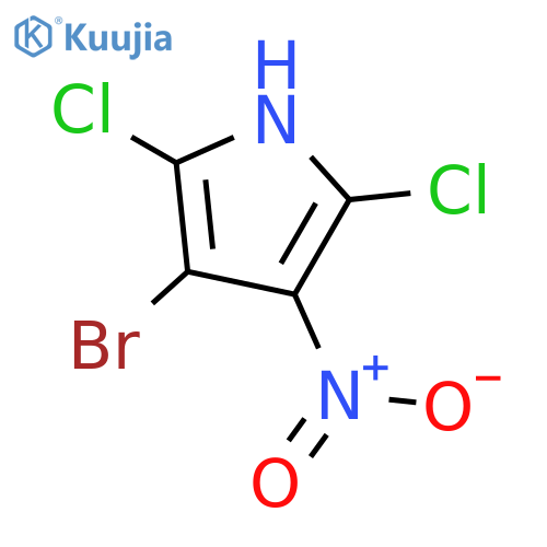 1H-PYRROLE, 3-BROMO-2,5-DICHLORO-4-NITRO- structure