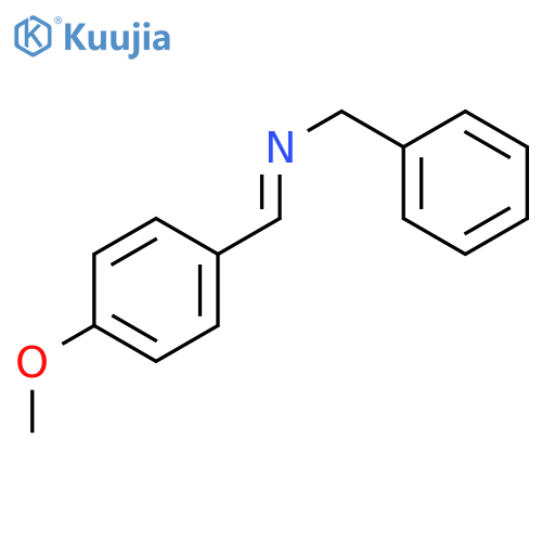Benzenemethanamine, N-[(4-methoxyphenyl)methylene]-, (E)- structure