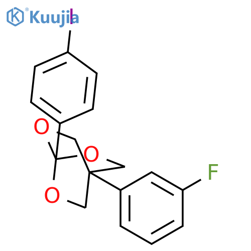2,6,7-Trioxabicyclo[2.2.2]octane,4-(3-fluorophenyl)-1-(4-iodophenyl)- structure