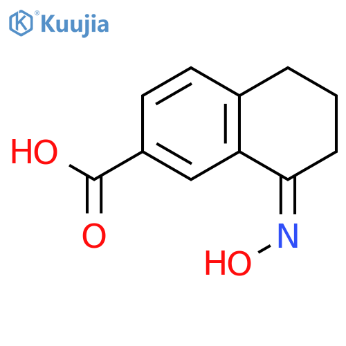 2-Naphthalenecarboxylicacid, 5,6,7,8-tetrahydro-8-(hydroxyimino)- structure