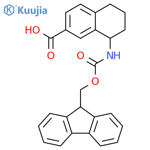 2-Naphthalenecarboxylic acid, 8-[[(9H-fluoren-9-ylmethoxy)carbonyl]amino]-5,6,7,8-tetrahydro- structure