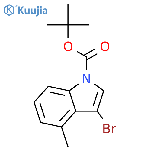 tert-butyl 3-bromo-4-methyl-indole-1-carboxylate structure