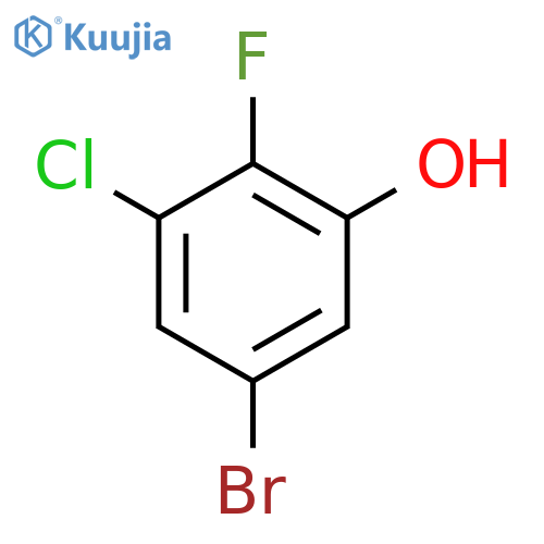 5-Bromo-3-chloro-2-fluorophenol structure