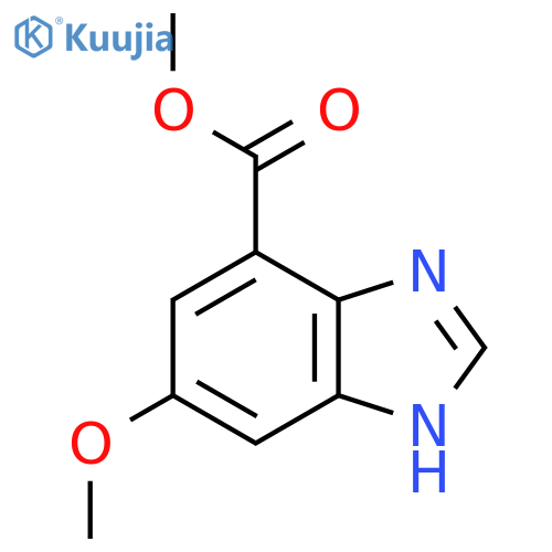 Methyl 6-methoxy-1H-benzimidazole-4-carboxylate structure