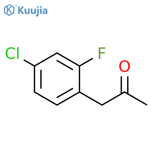 1-(4-chloro-2-fluorophenyl)propan-2-one structure