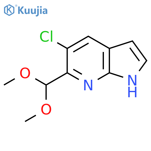 5-Chloro-6-(dimethoxymethyl)-1H-pyrrolo2,3-bpyridine structure