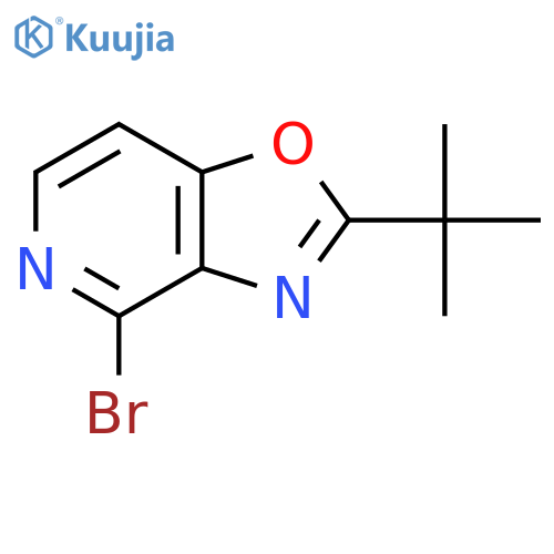 4-Bromo-2-(tert-butyl)oxazolo4,5-cpyridine structure