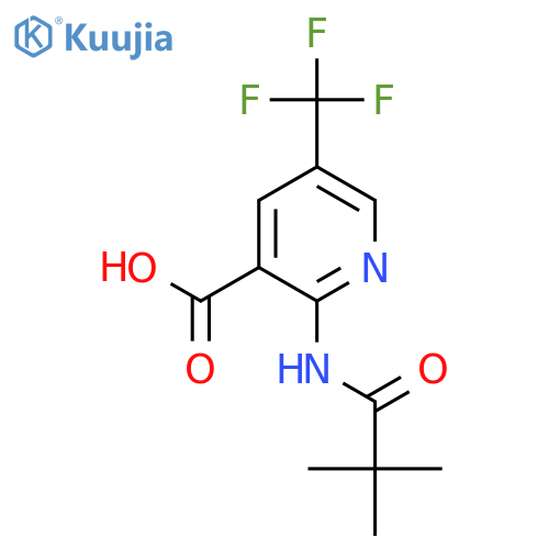 2-Pivalamido-5-(trifluoromethyl)nicotinic acid structure