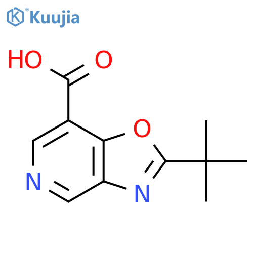 2-(tert-Butyl)oxazolo4,5-cpyridine-7-carboxylic acid structure