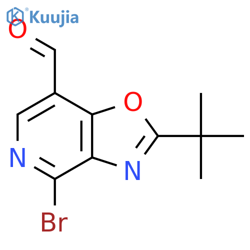 4-Bromo-2-(tert-butyl)oxazolo4,5-cpyridine-7-carbaldehyde structure