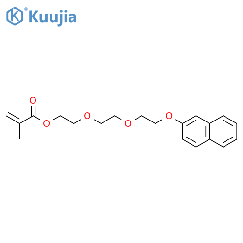 2-Propenoic acid, 2-methyl-, 2-[2-[2-(2-naphthalenyloxy)ethoxy]ethoxy]ethyl ester structure