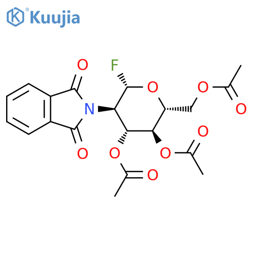 3,4,6-Tri-o-acetyl-2-deoxy-2-phthalimido-b-d-glucopyranosyl fluoride structure