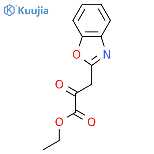 Ethyl 3-(benzo[d]oxazol-2-yl)-2-oxopropanoate structure