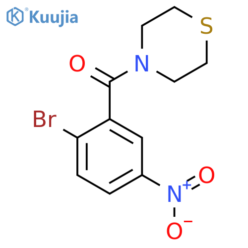 (2-Bromo-5-nitrophenyl)(thiomorpholino)methanone structure